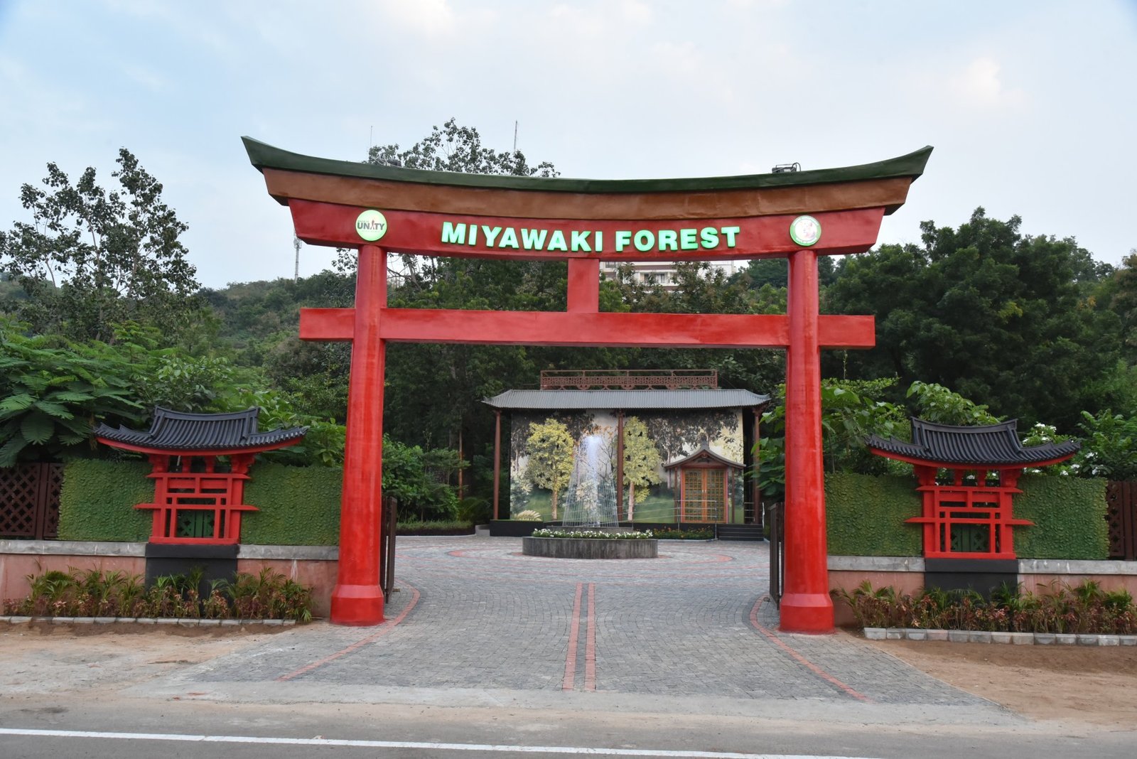 Miyawaki Forest entrance near Statue of Unity